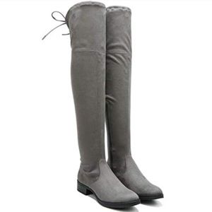 Sam Edelman grey over the knee boots.